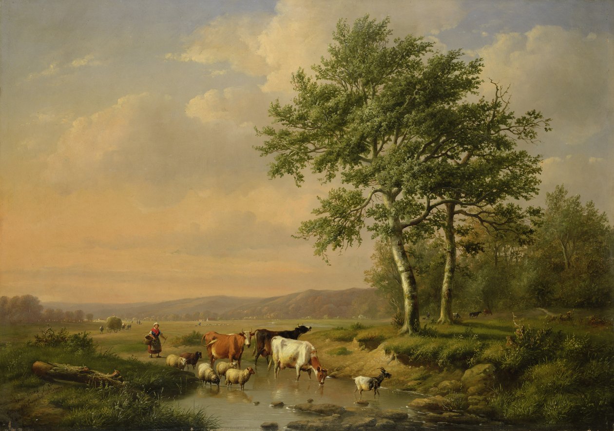 Drikkestedet af E. J. and Verwee Verboeckhoven