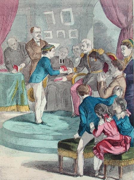 Prisoverrækkelsesceremonien, illustration fra 