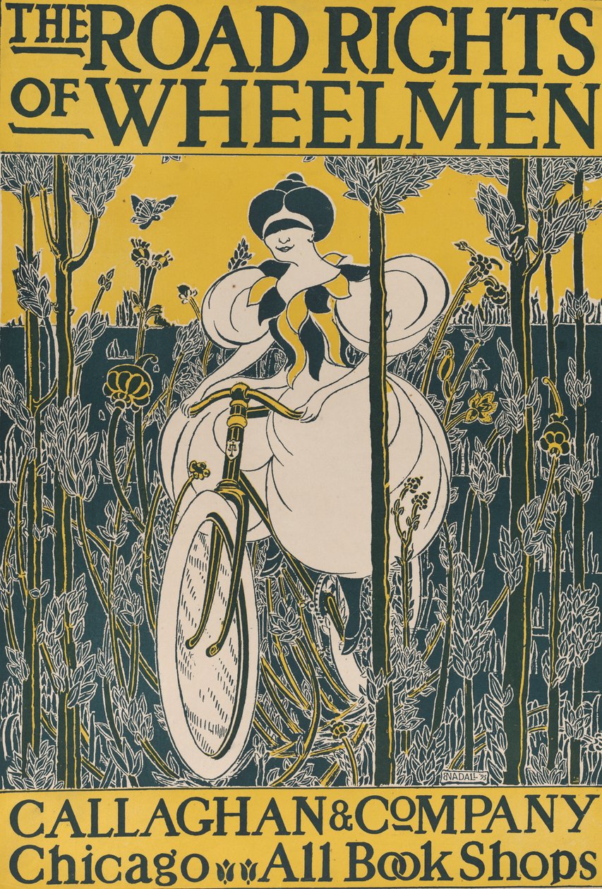 Hjulmændenes vejrettigheder, 1895. af E. Nadall
