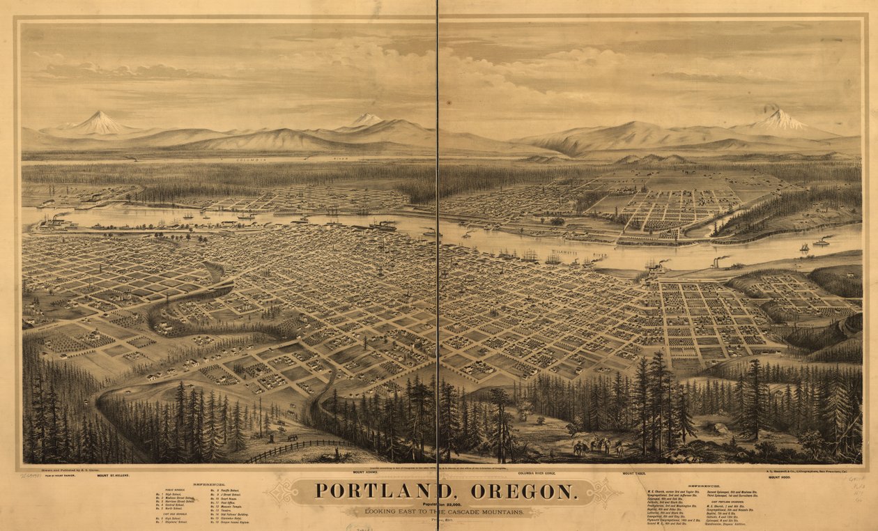Portland, Oregon. af E. S. Glover