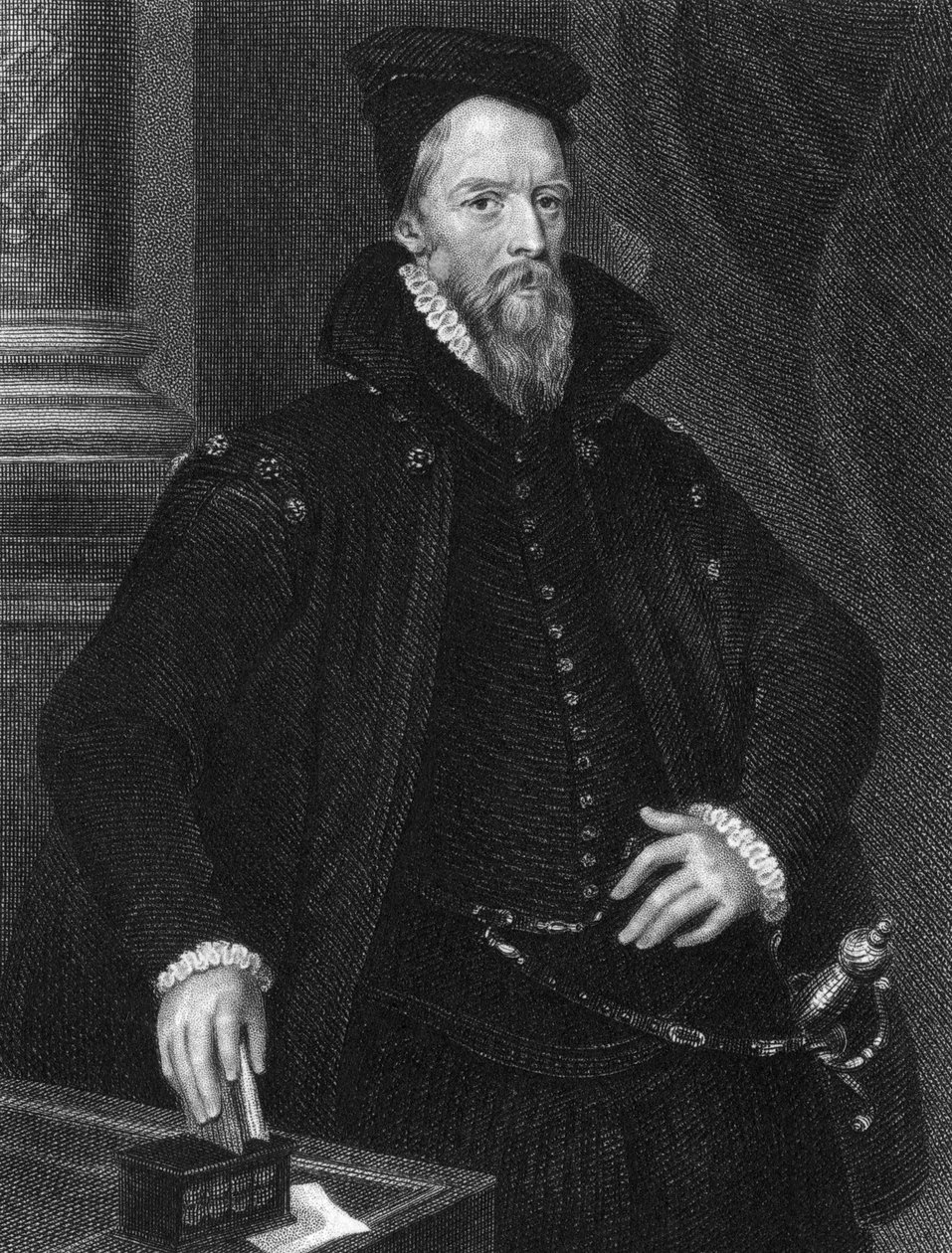 Ambrose Dudley, 3. jarl af Warwick d. 1589, 1825 af E. Scriven