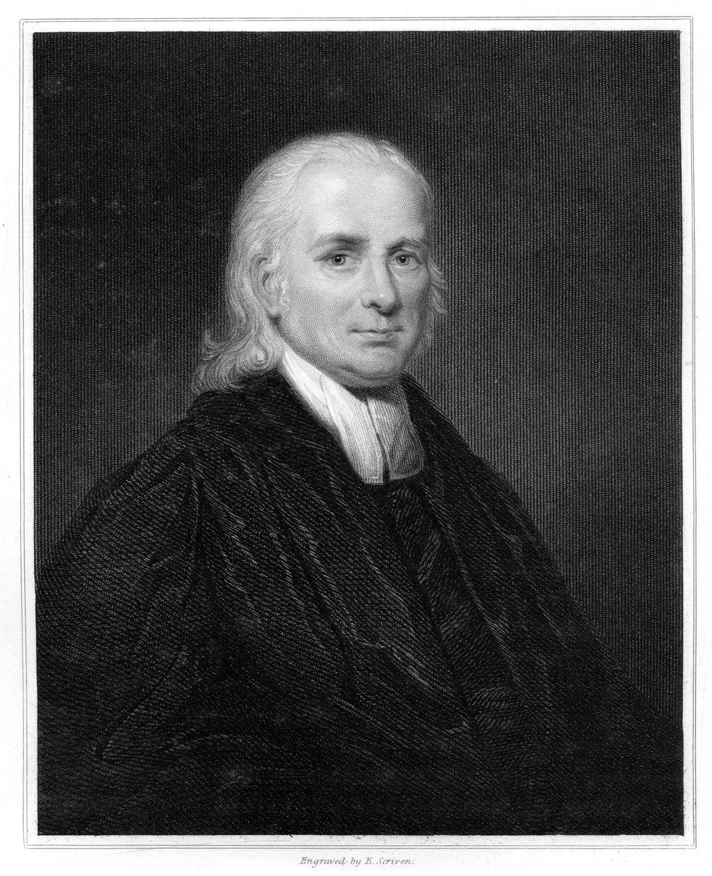 Christian Friedrich Schwarz, tysk protestantisk missionær til Indien, 1834. af E. Scriven