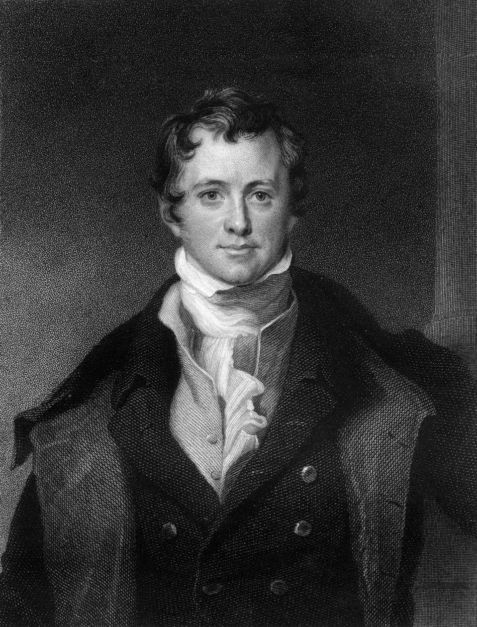 Sir Humphrey Davy, kemiker og fysiker fra Cornwall, 1845. af E. Scriven