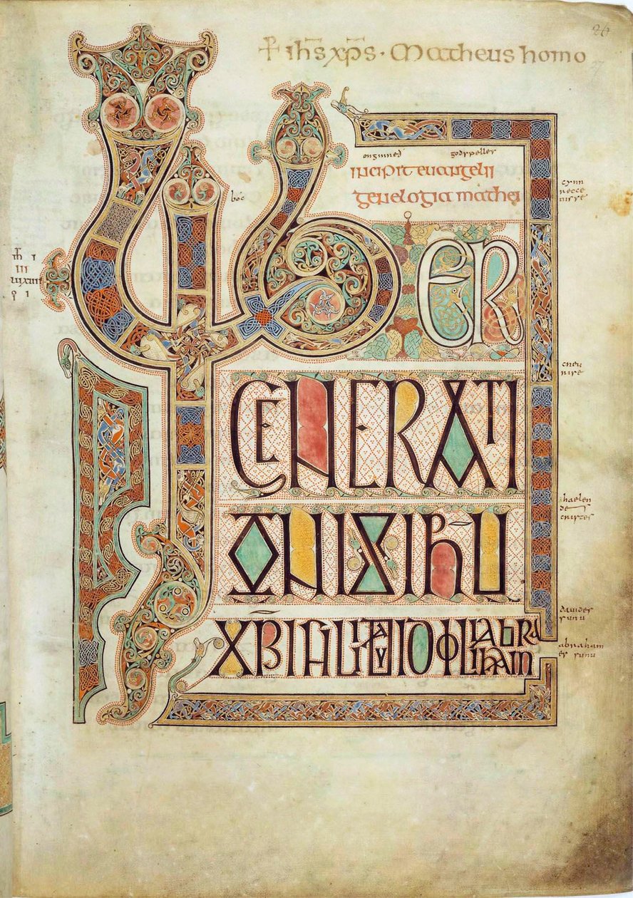 Lindisfarne-evangelierne, 715-721. af Eadfrith,
