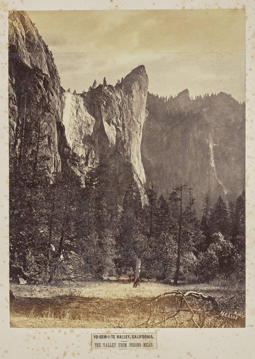 Yo-Sem-i-te Valley, Californien. Dalen fra Pohono Meadows af Eadweard J. Muybridge