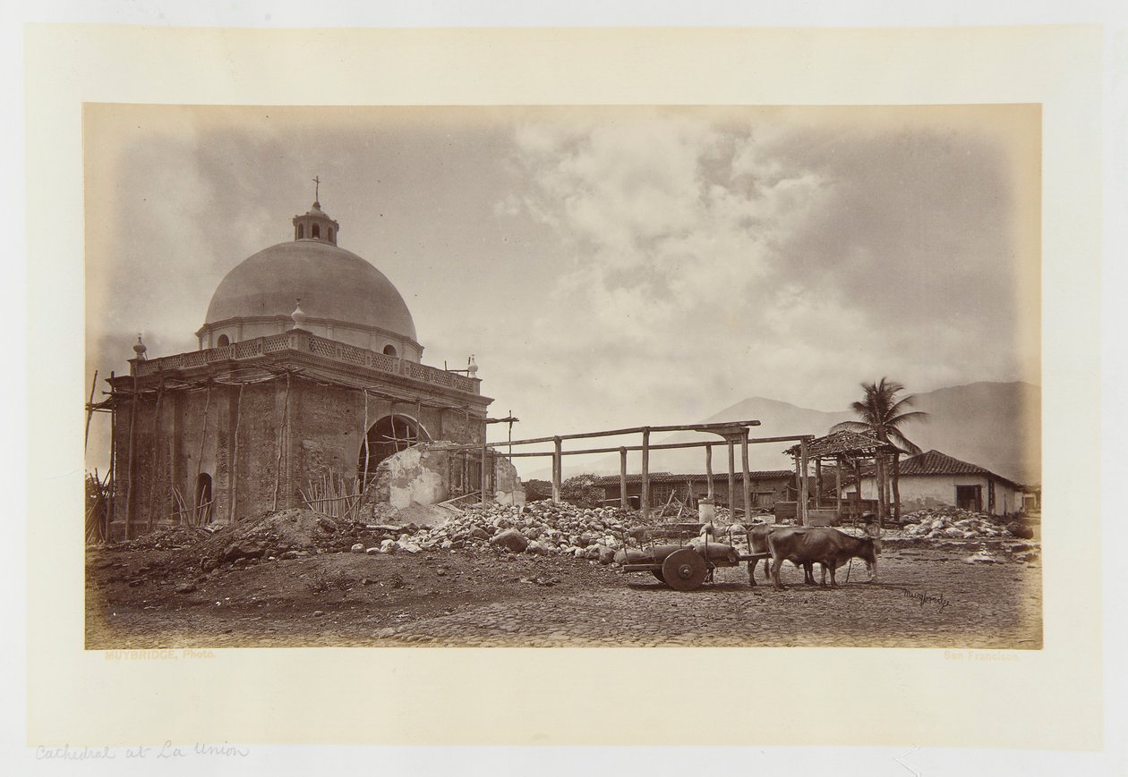 Katedralen i La Union, El Salvador af Eadweard Muybridge