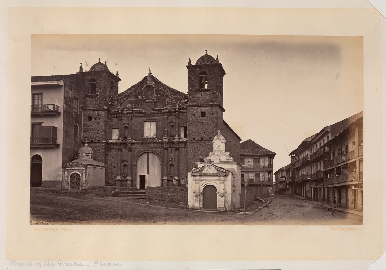 Merced-kirken, Panama af Eadweard Muybridge