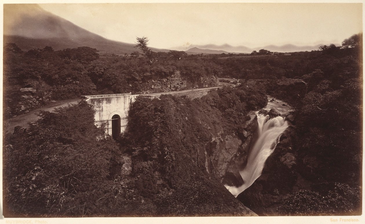 Michatoyas vandfald - Palin, Guatemala af Eadweard Muybridge