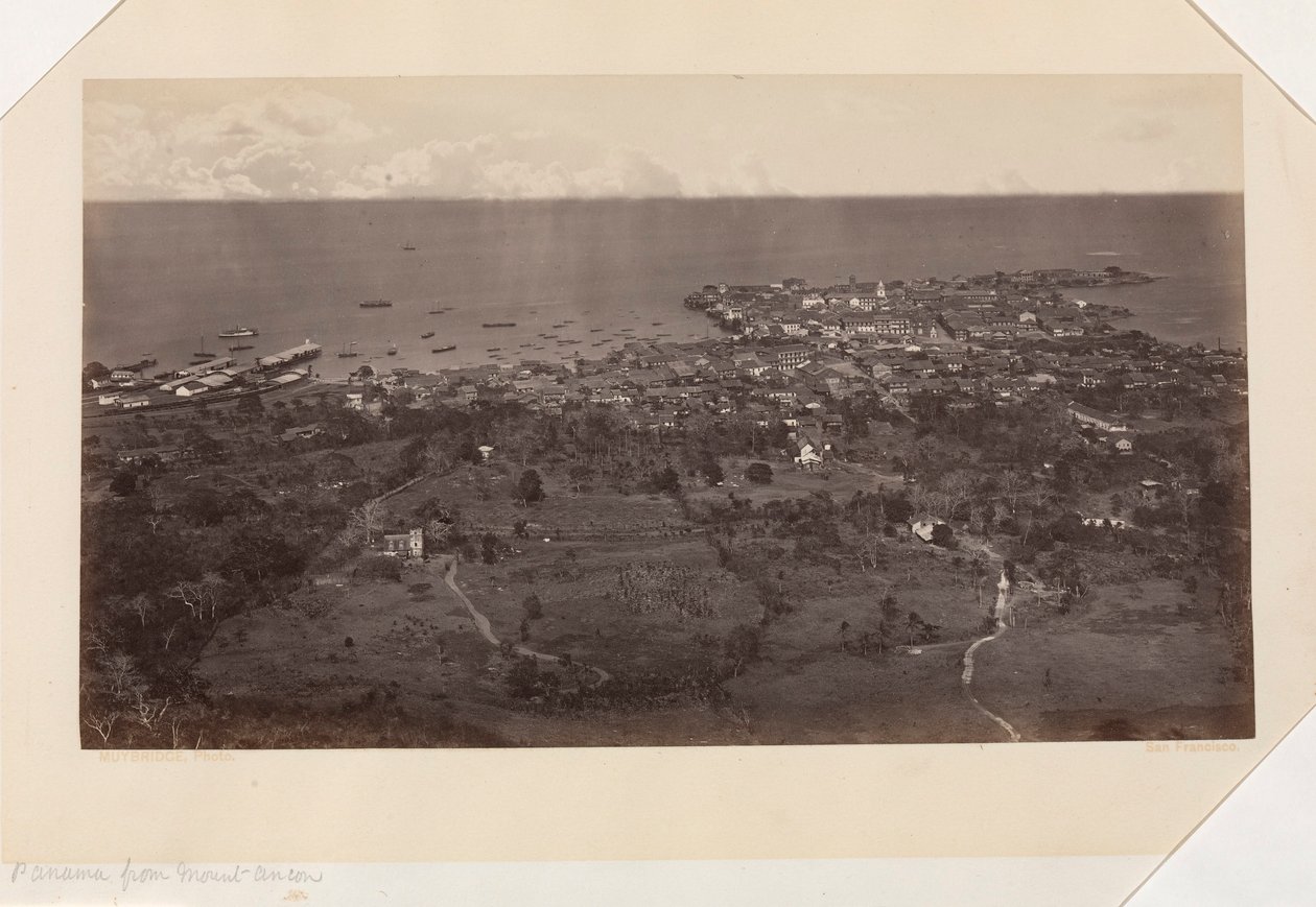 Panama fra Mount Ancon af Eadweard Muybridge