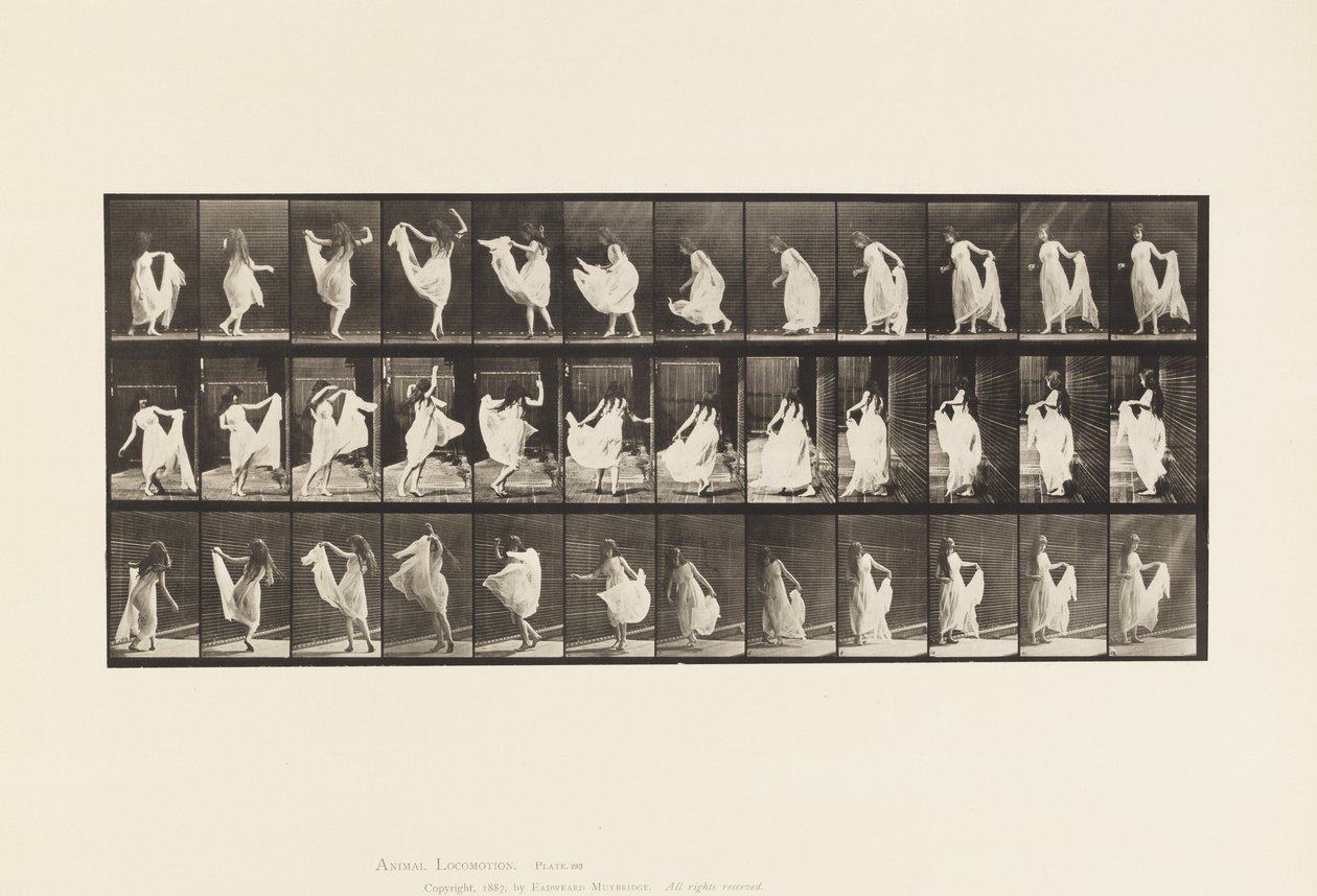 Tallerken 193. Dans (fancy) af Eadweard Muybridge