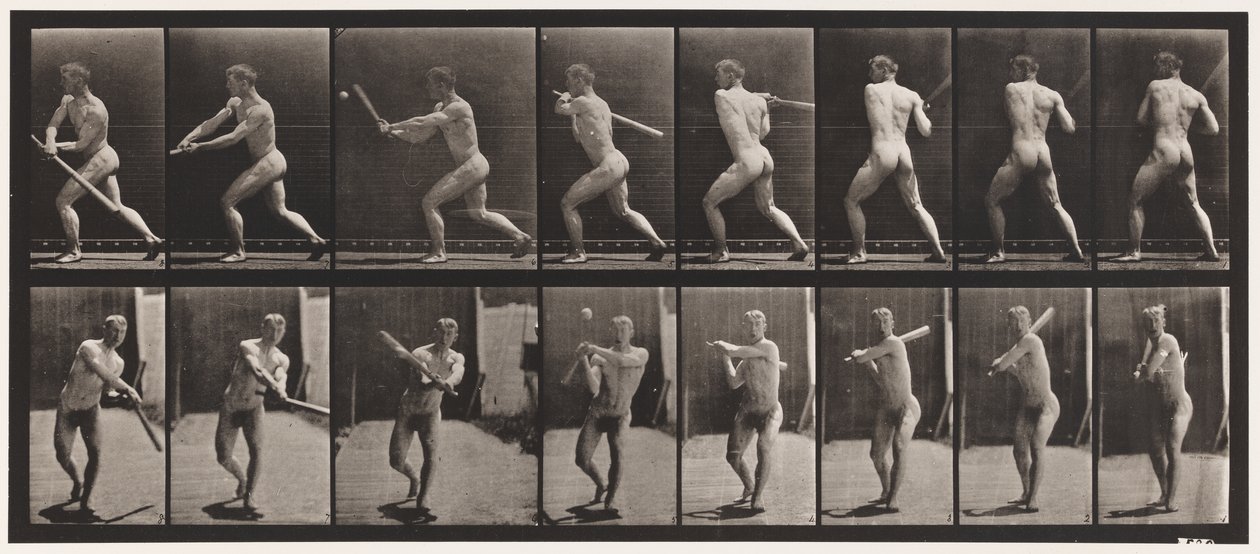 Plade 278. Base-ball; Batting af Eadweard Muybridge