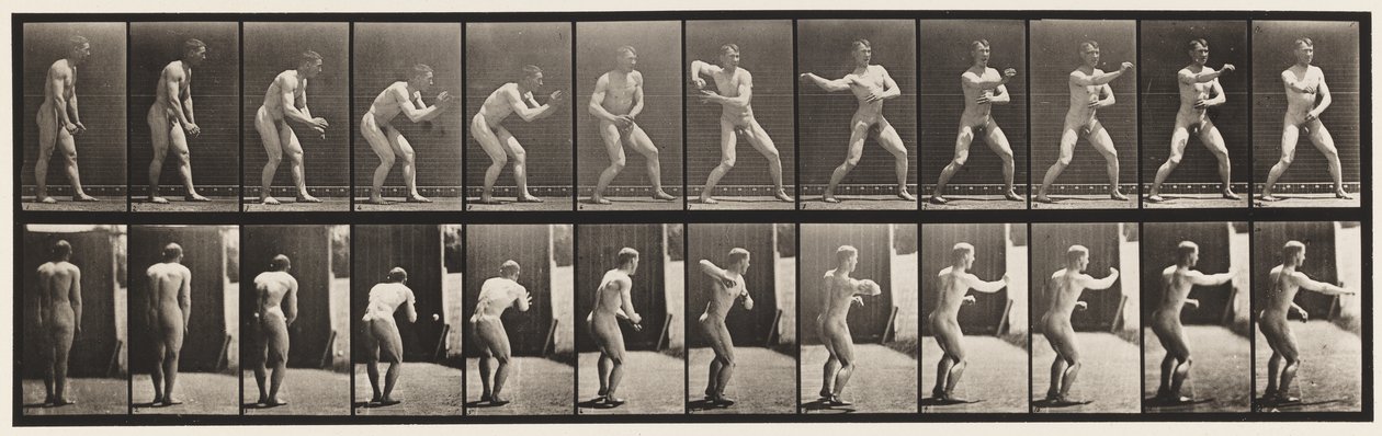 Plade 285. Base-ball; Fangst og Kast af Eadweard Muybridge