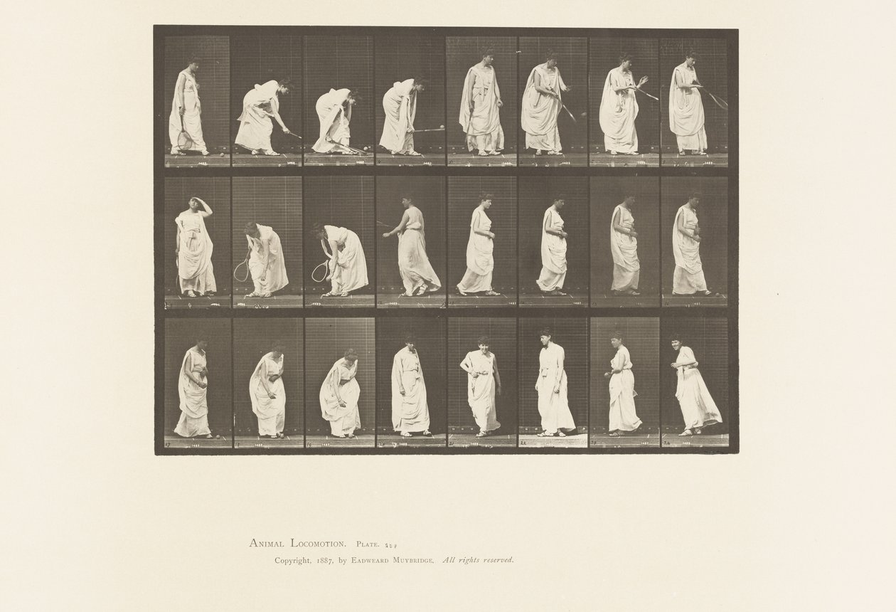 Tallerken 299. Leg med en bold af Eadweard Muybridge