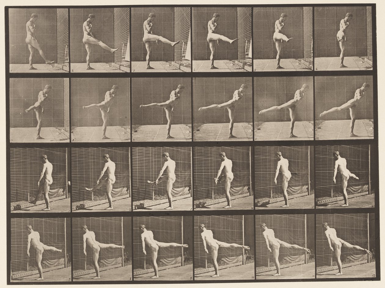 Tavle 370. Første balletaktion af Eadweard Muybridge