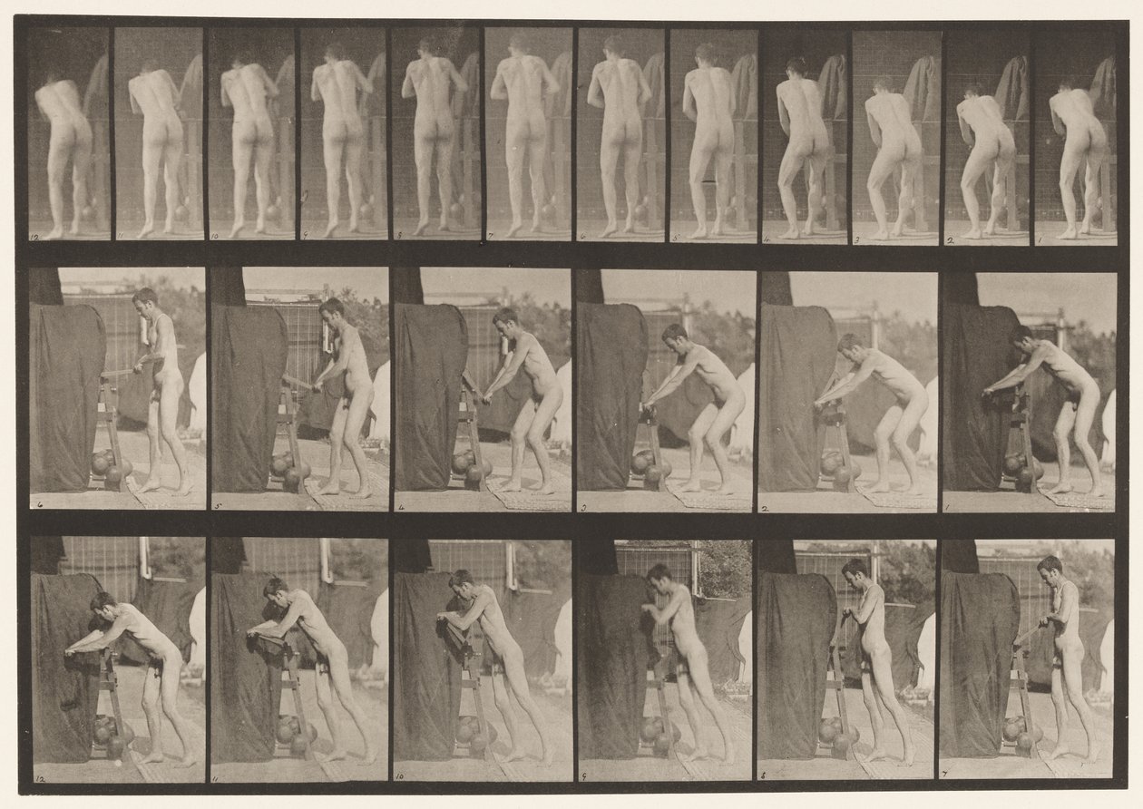 Plade 394. Drejning af et håndsving af Eadweard Muybridge