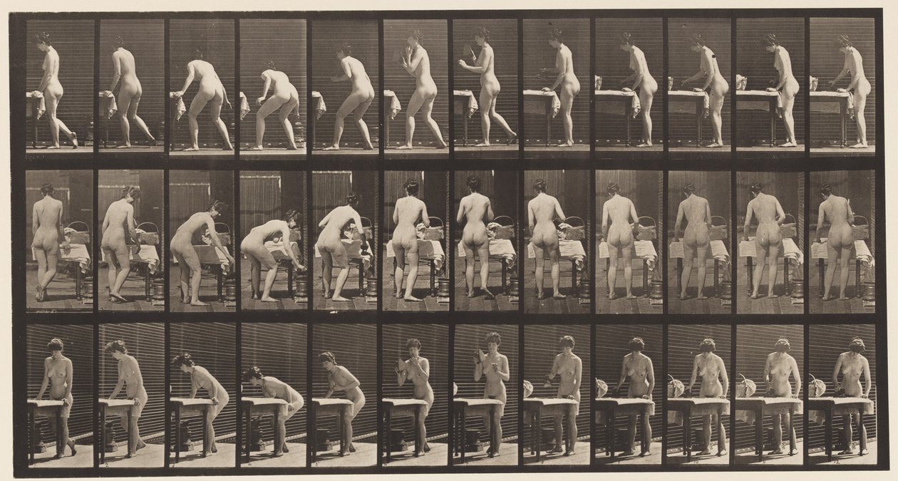 Tallerken 435. Strygetøj af Eadweard Muybridge
