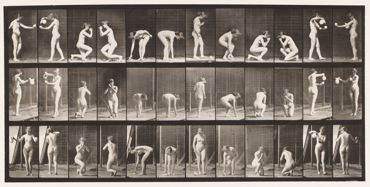 Plade 501. Diverse, Bøjning, Knælende mv. af Eadweard Muybridge