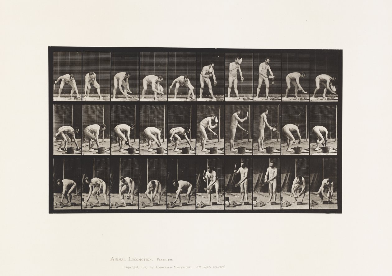 Tavle 506. Murerarbejde af Eadweard Muybridge