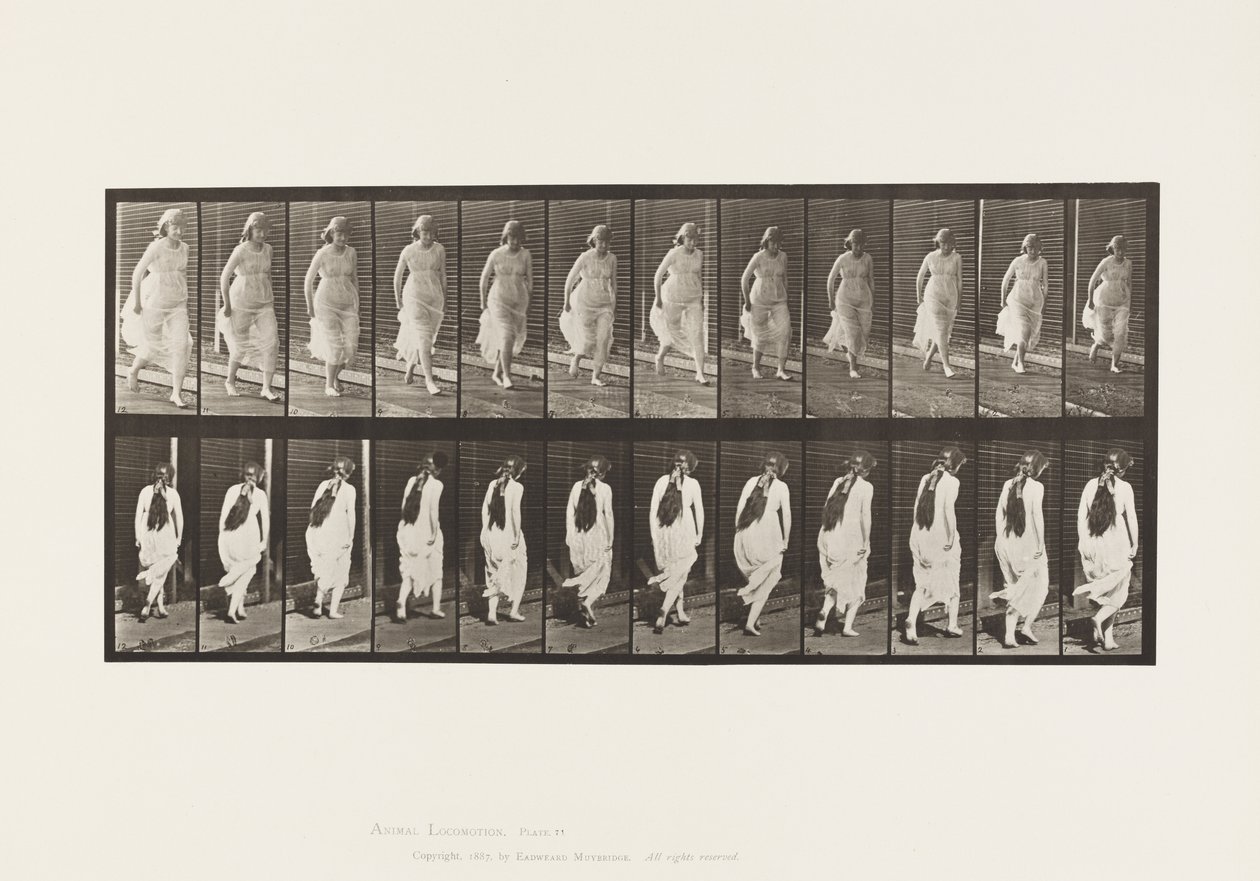Tavle 71. Løbende, 1885 af Eadweard Muybridge