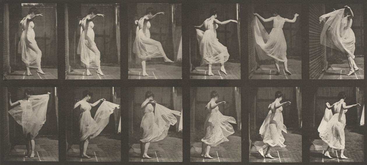 Tallerken nummer 188. Dans (fancy) af Eadweard Muybridge