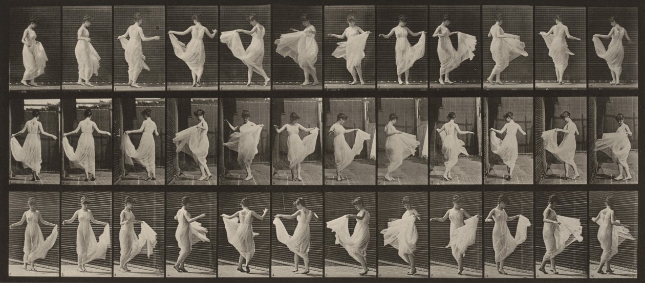 Tavle nummer 192. Dans (elegant) af Eadweard Muybridge
