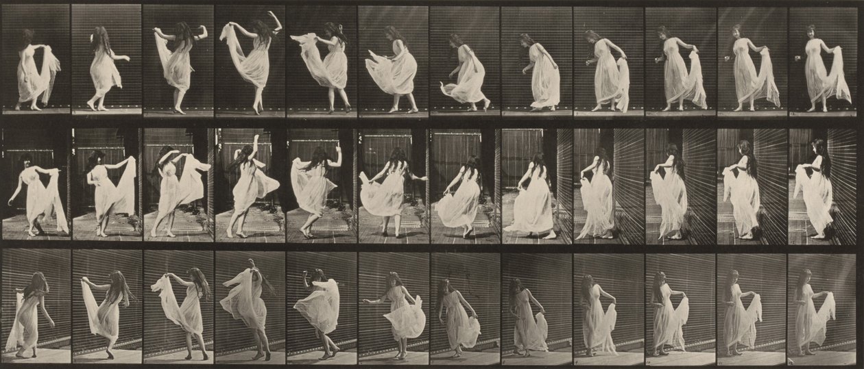 Tavle nummer 193. Dans (fantasi) af Eadweard Muybridge