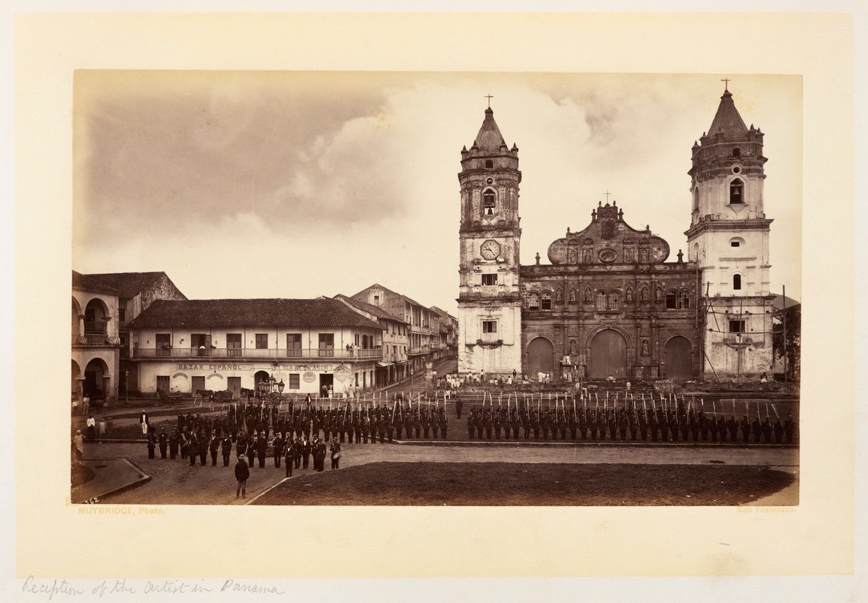 Modtagelse af kunstneren i Panama af Eadweard Muybridge
