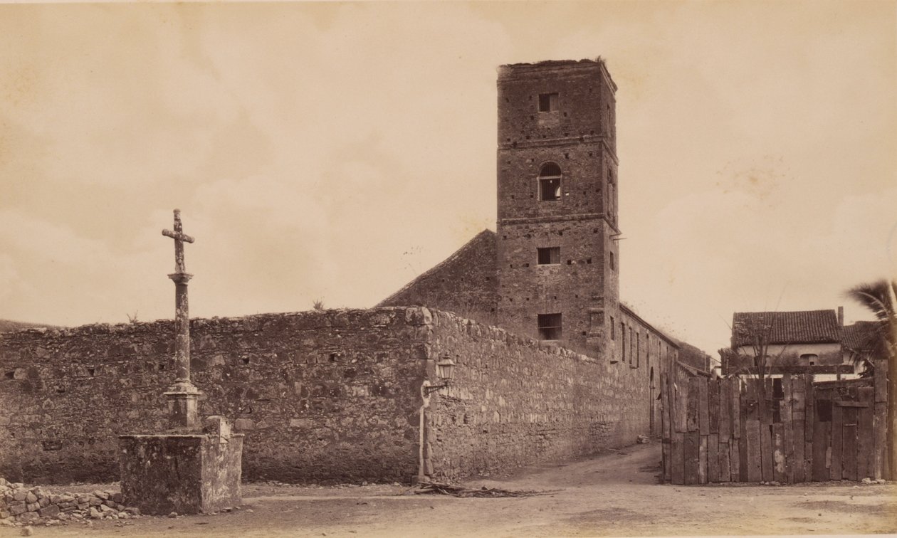 Ruinerne af Las Monjas-klostret, Panama af Eadweard Muybridge