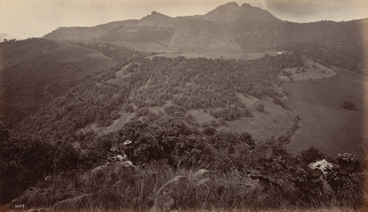 Vulkanen Santa María, Quetzaltenango, Guatemala af Eadweard Muybridge