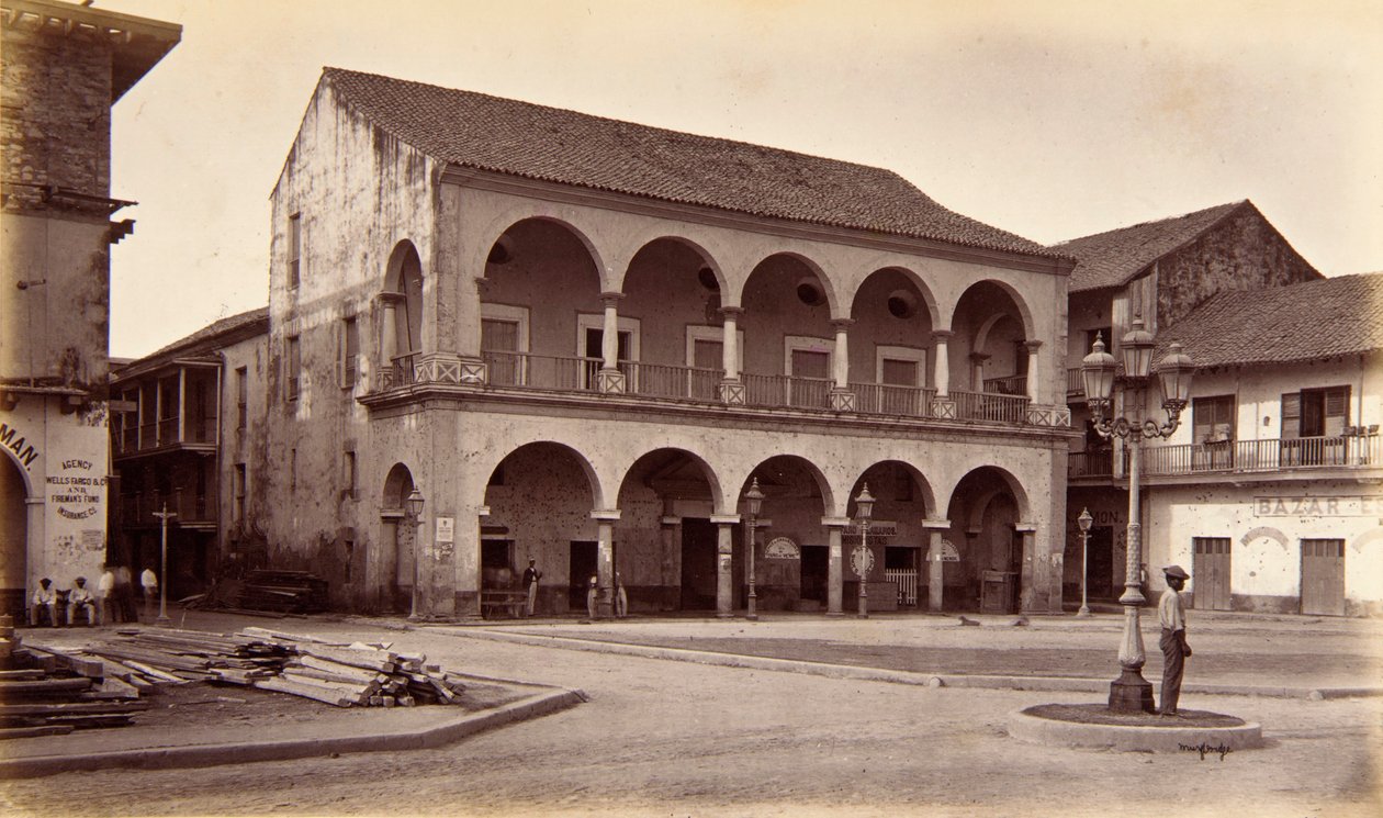 Cabildo, Panama af Eadweard Muybridge