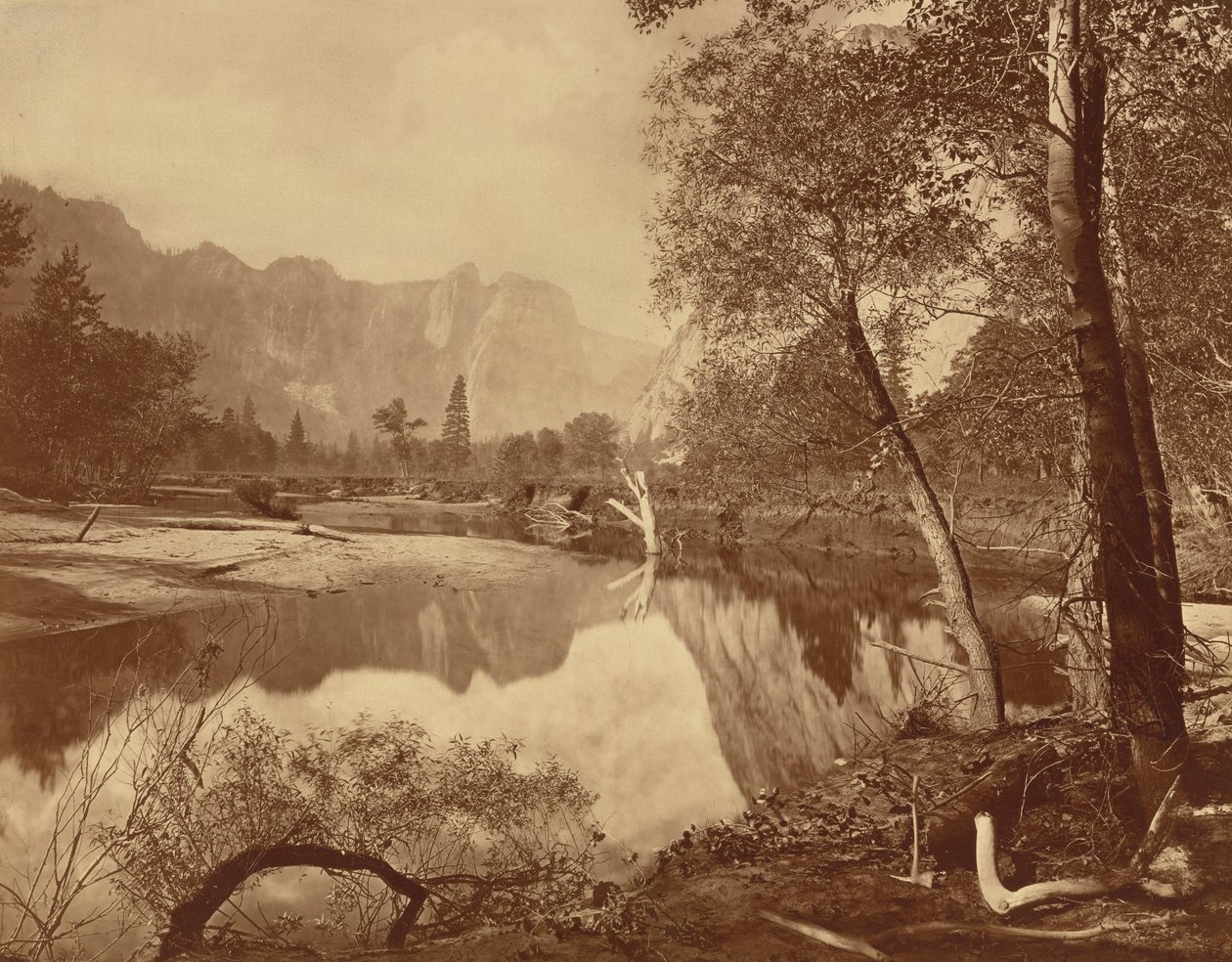 Yosemite-dalen fra Mosquito Camp, nr. 22,1872 (foto) af Eadweard Muybridge