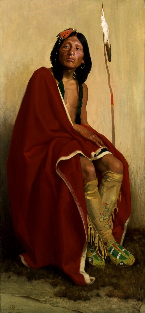 Elgfod af Taos-stammen af Eanger Irving Couse