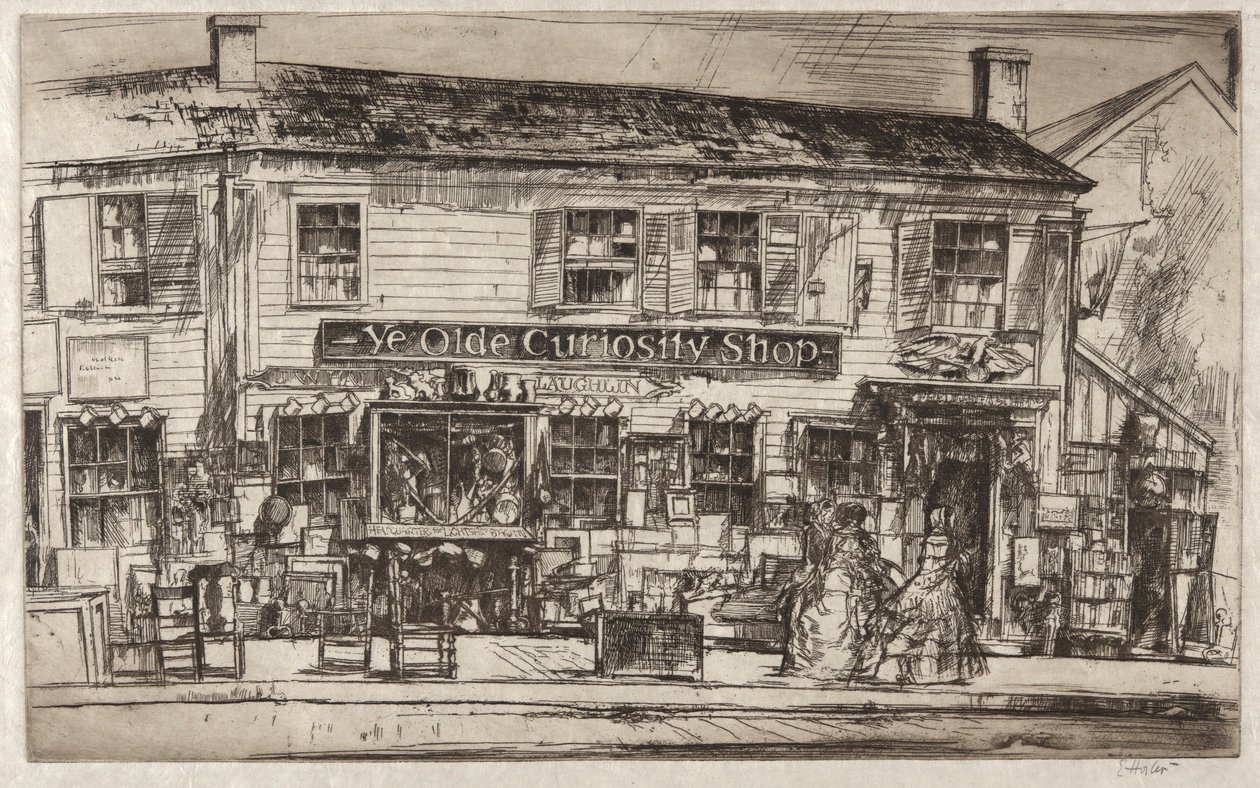Ye Olde Curiosity Shop, Nantucket af Earl Horter