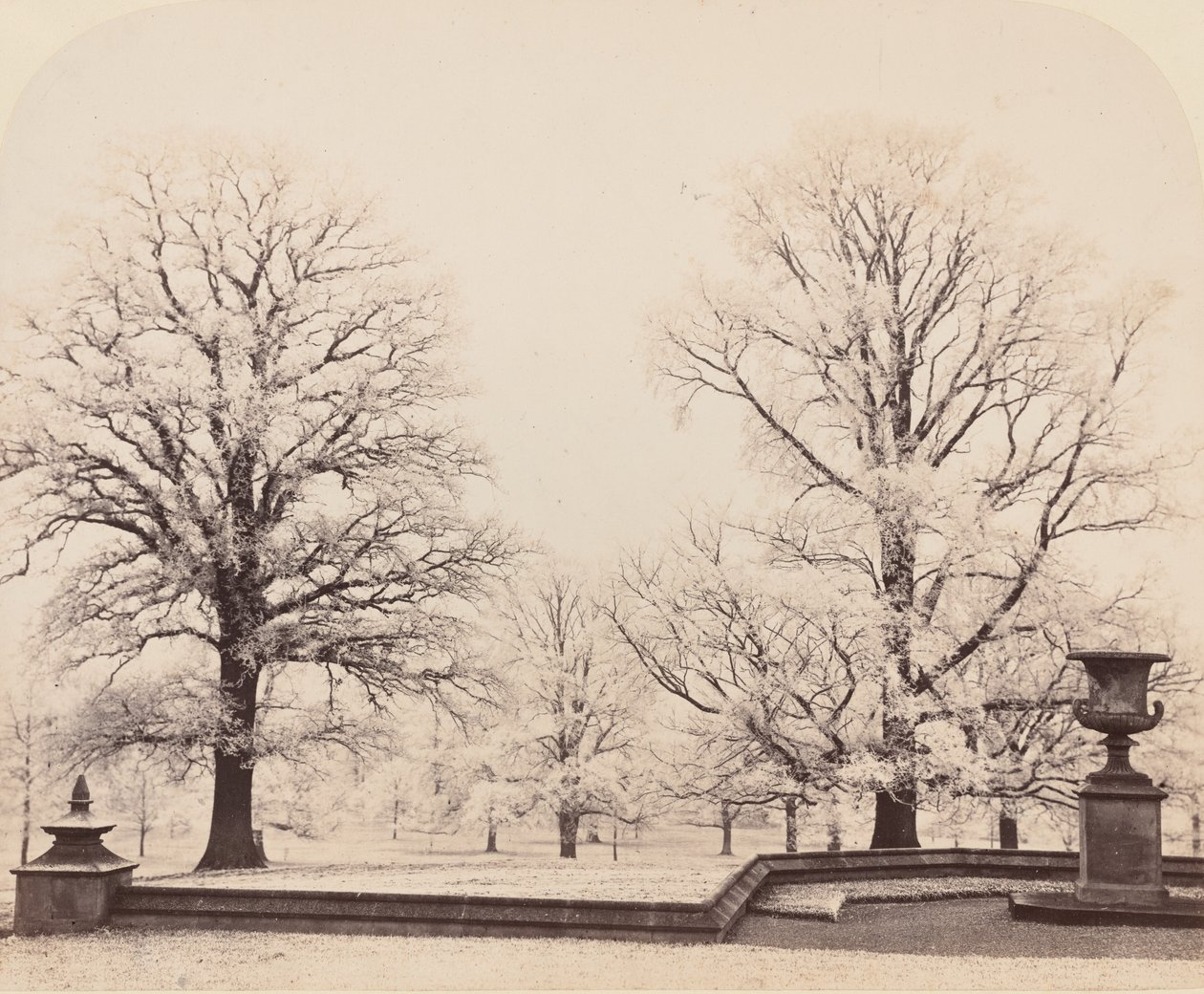 Rimfrost, en parkscene, 1862. af Earl of Caithness James Sinclair