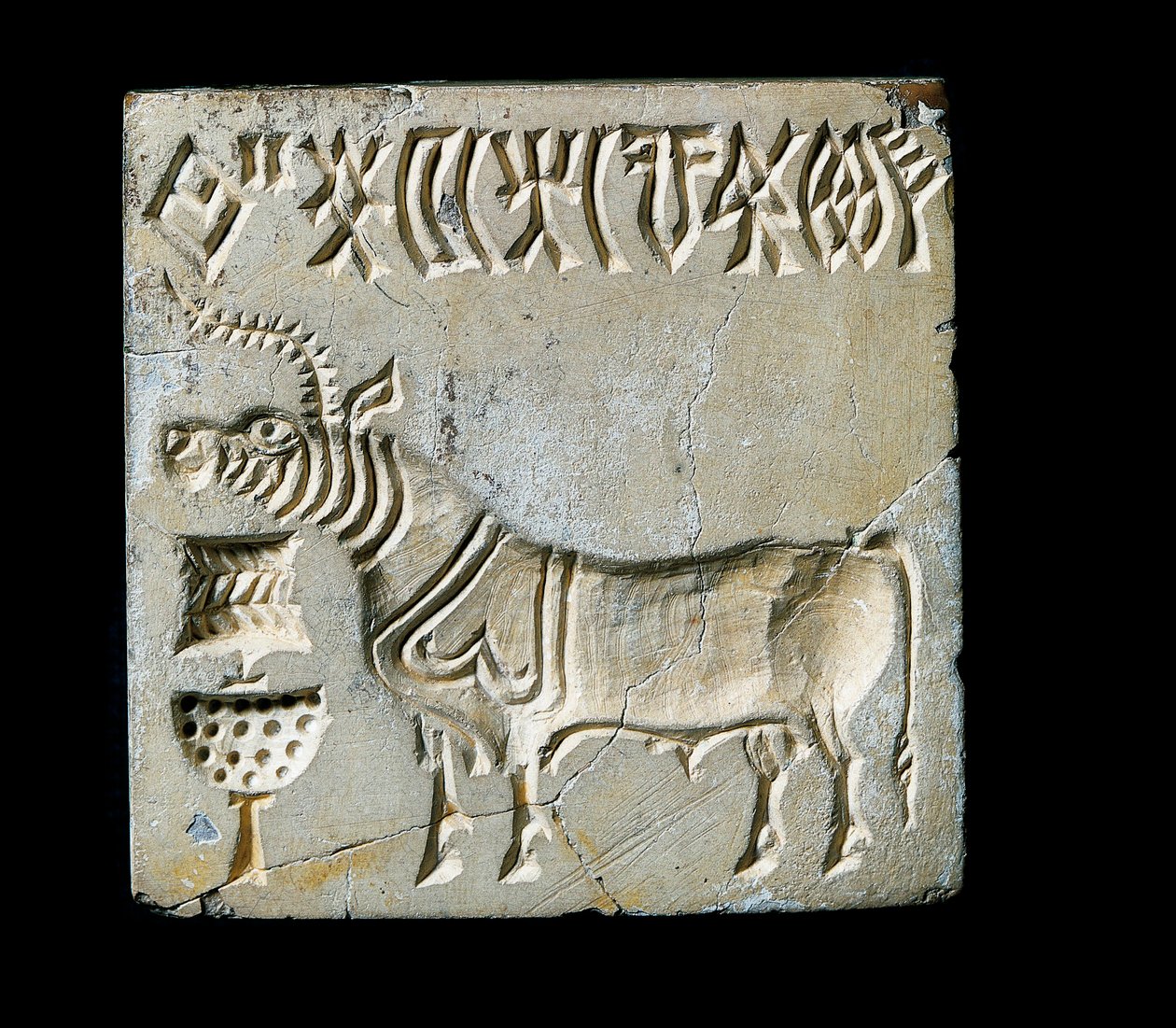 Indusdalens civilisation: sæl fra et dyr. 26.-25. århundrede f.Kr. (bronzealder) af Early Bronze Age