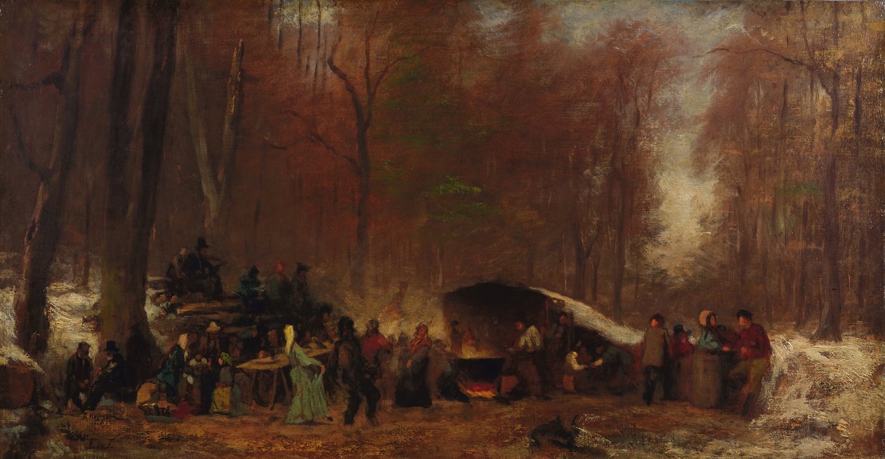 En anderledes Sugaring Off af Eastman Johnson