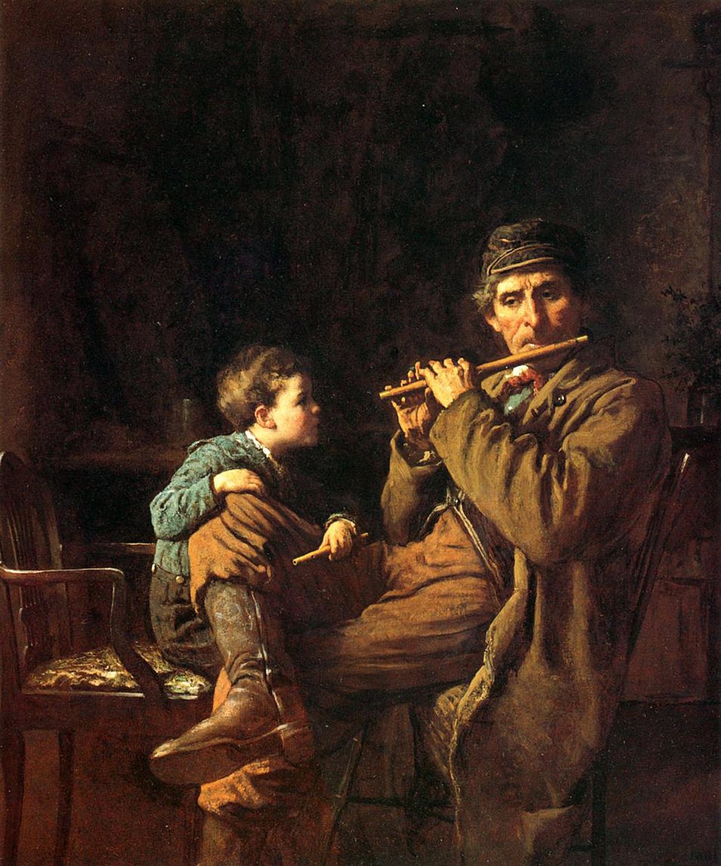 The Fifers, 1881 af Eastman Johnson