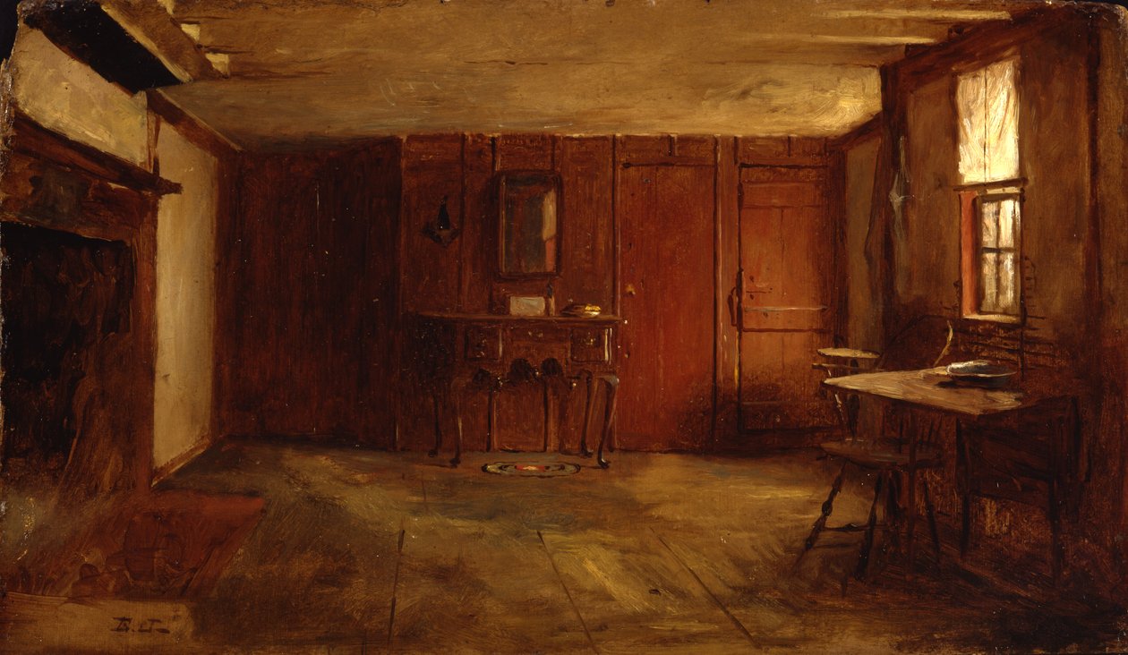Den anden side af Susan Rays Kitchen, Nantucket, ca. 1875 af Eastman Johnson