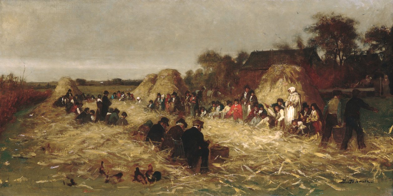 Majsskalning ved Nantucket, ca. 1875. af Eastman Johnson