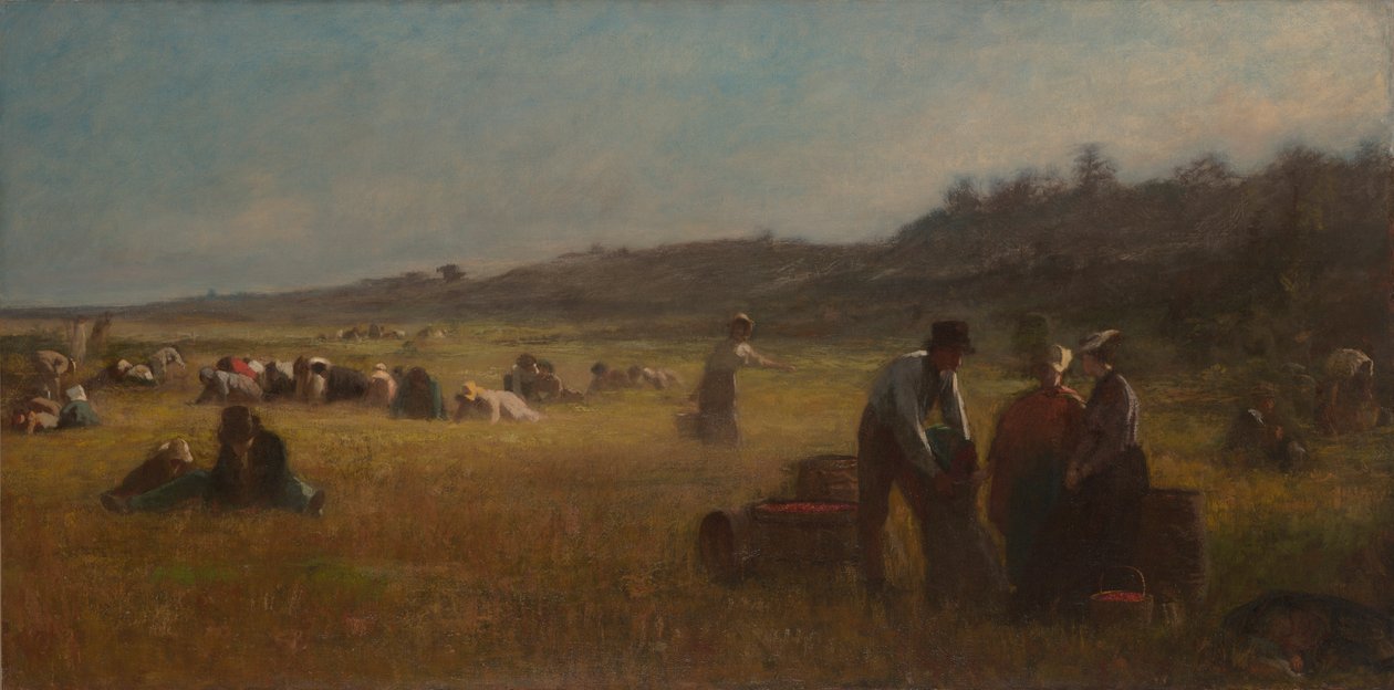 Tranebærplukkere af Eastman Johnson