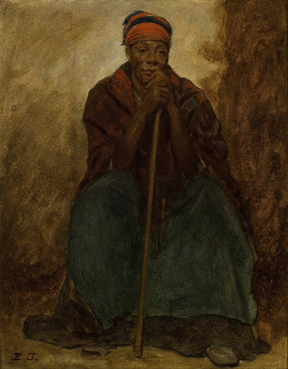 Dinah, portræt af en negerinde af Eastman Johnson