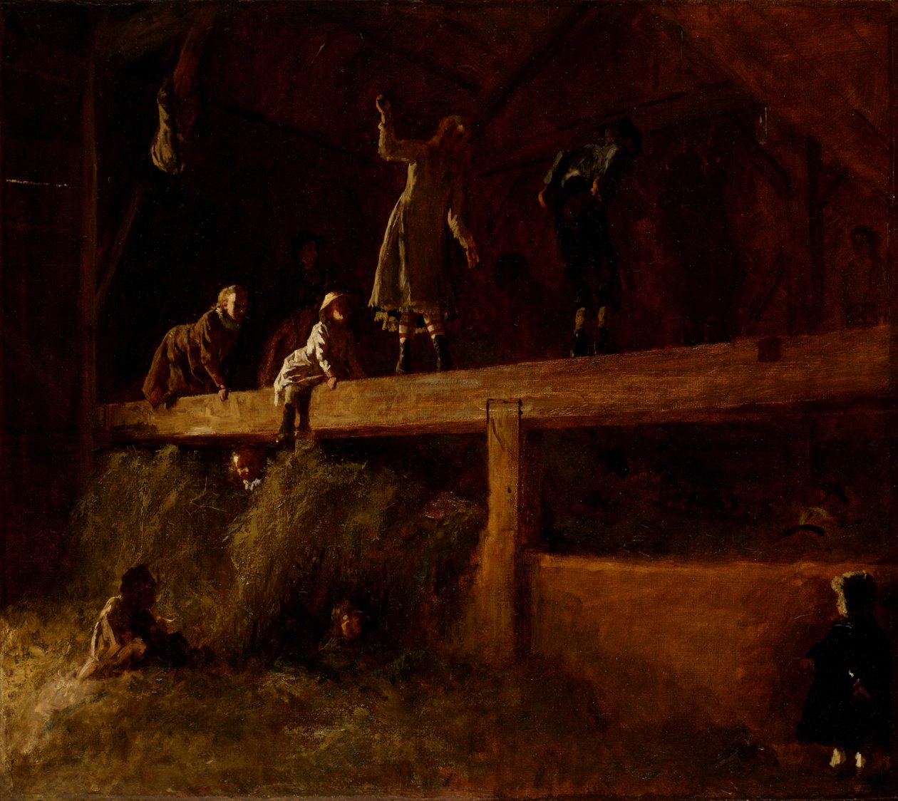 I Høloftet, c.1878 af Eastman Johnson