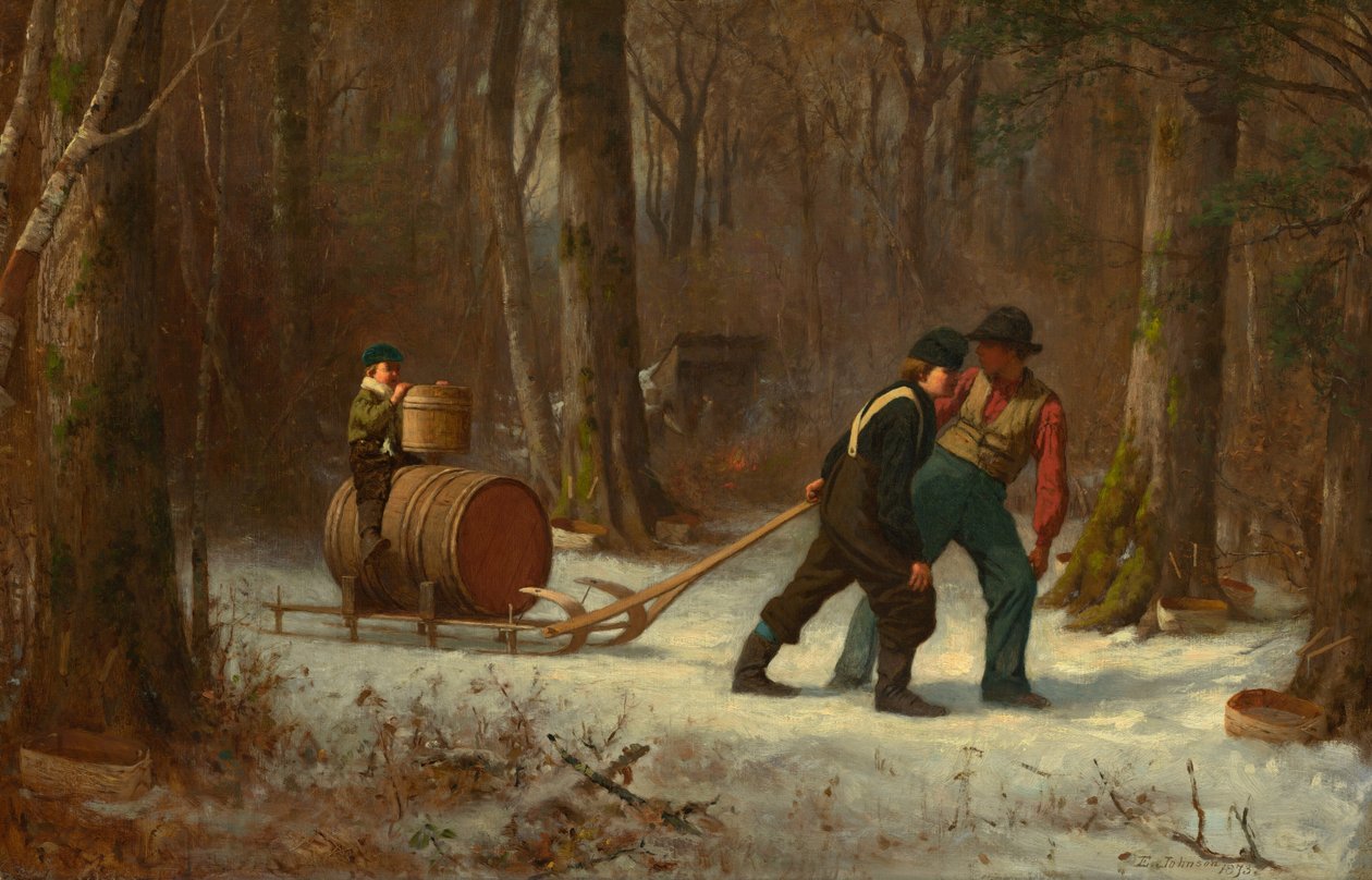 På vej til lejren af Eastman Johnson