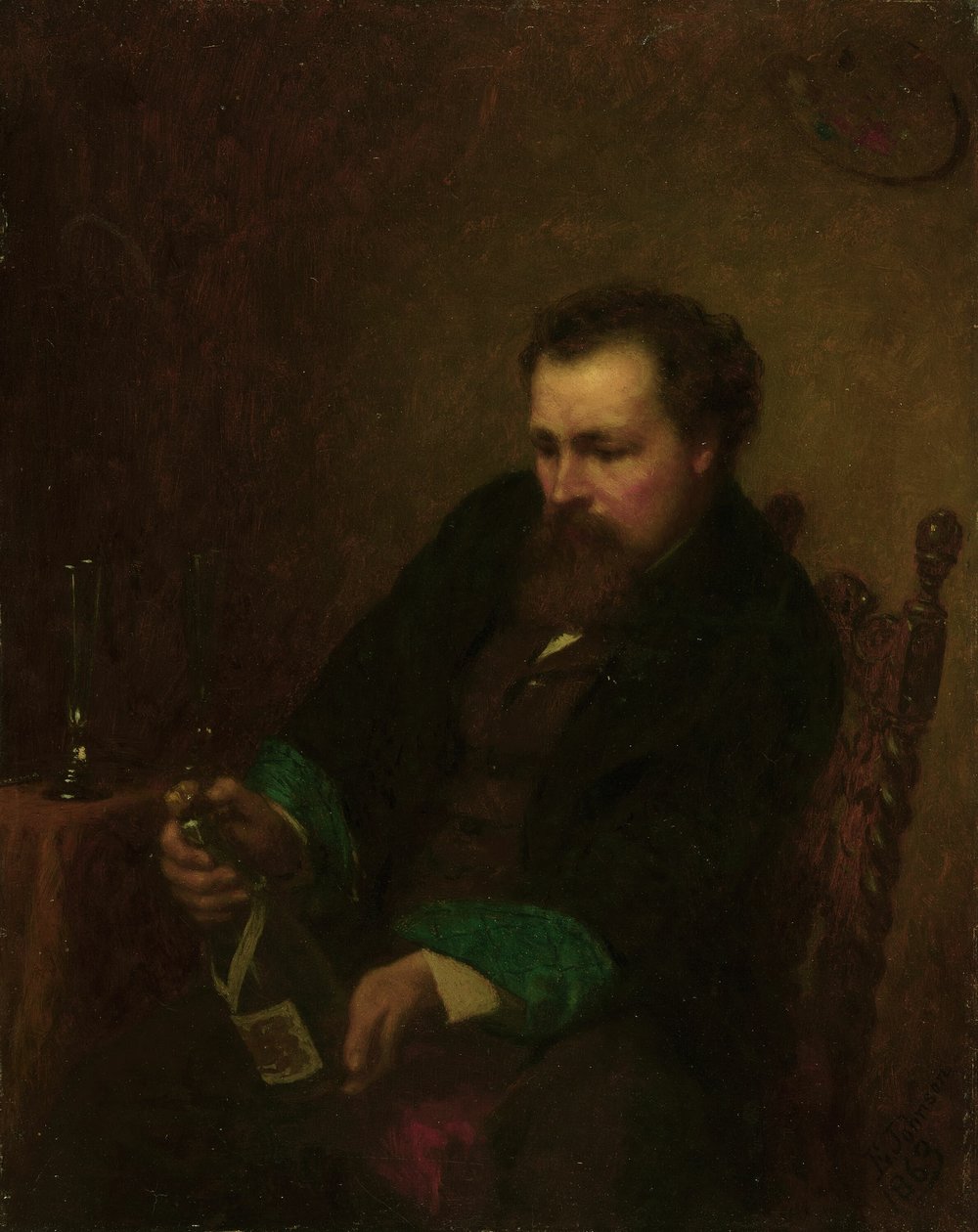Selvportræt, 1863. af Eastman Johnson
