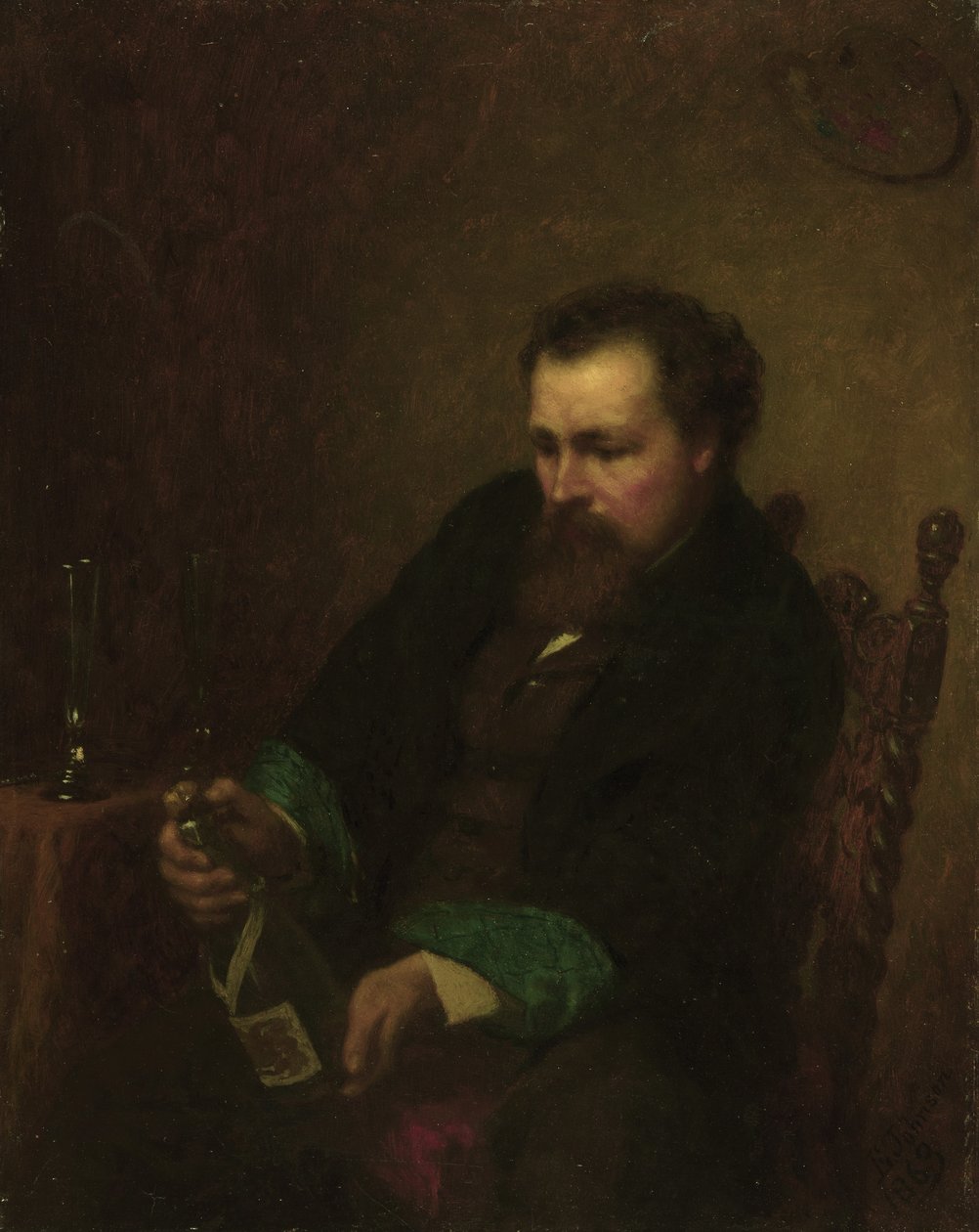 Selvportræt, 1863 af Eastman Johnson