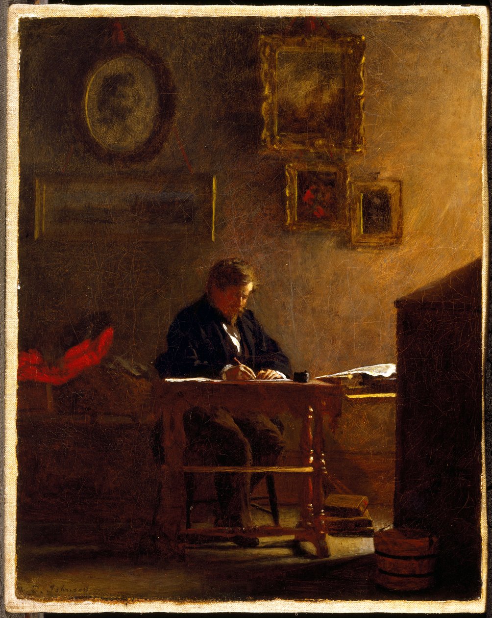 Selvportræt, ca. 1865-70 af Eastman Johnson