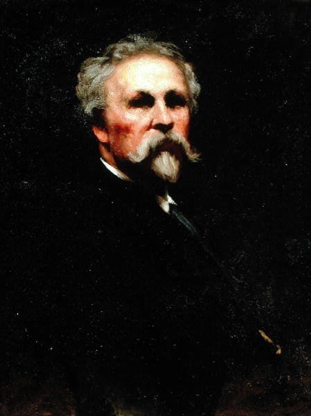 Selvportræt (olie på lærred) af Eastman Johnson