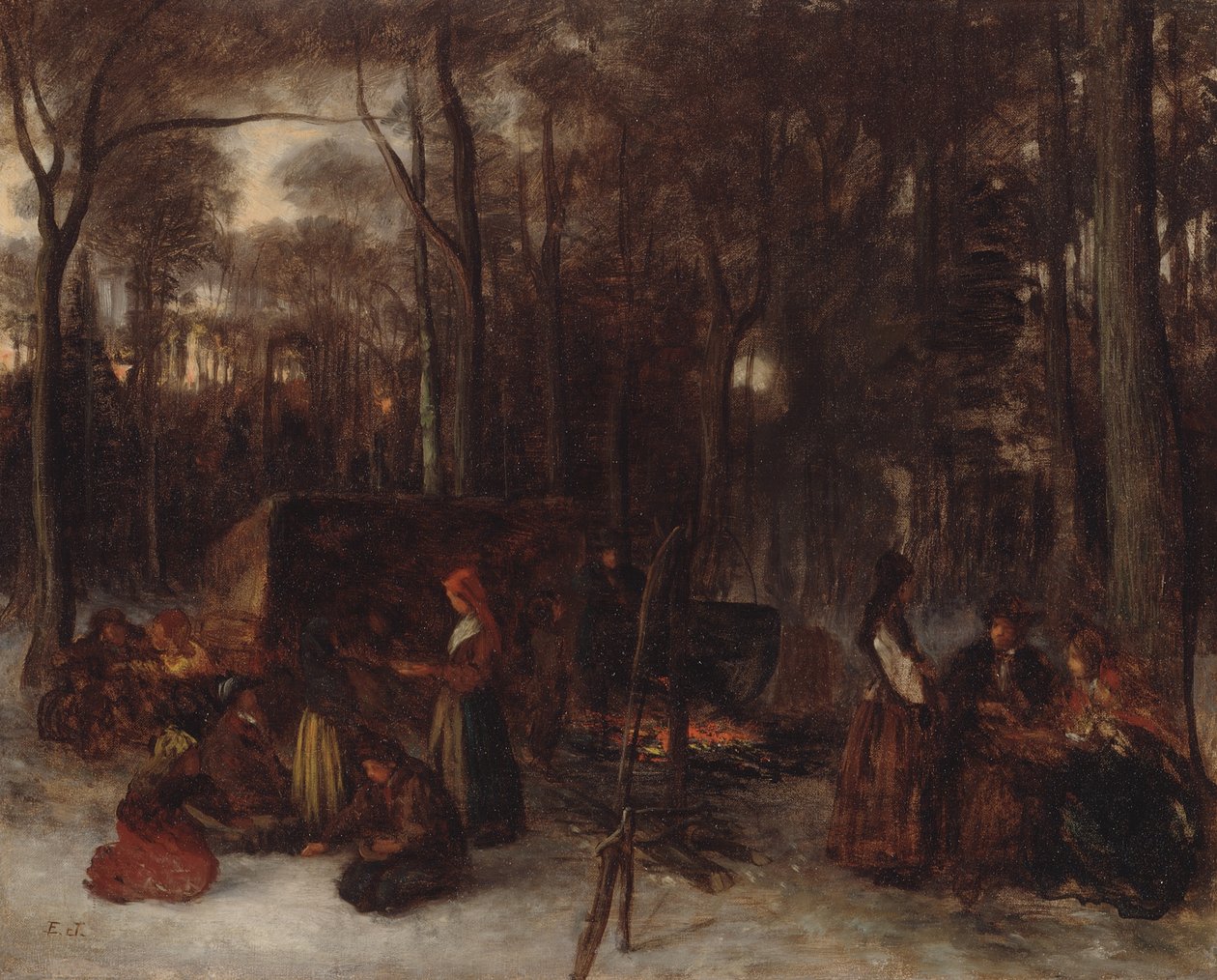 At smage på sukkeret af Eastman Johnson
