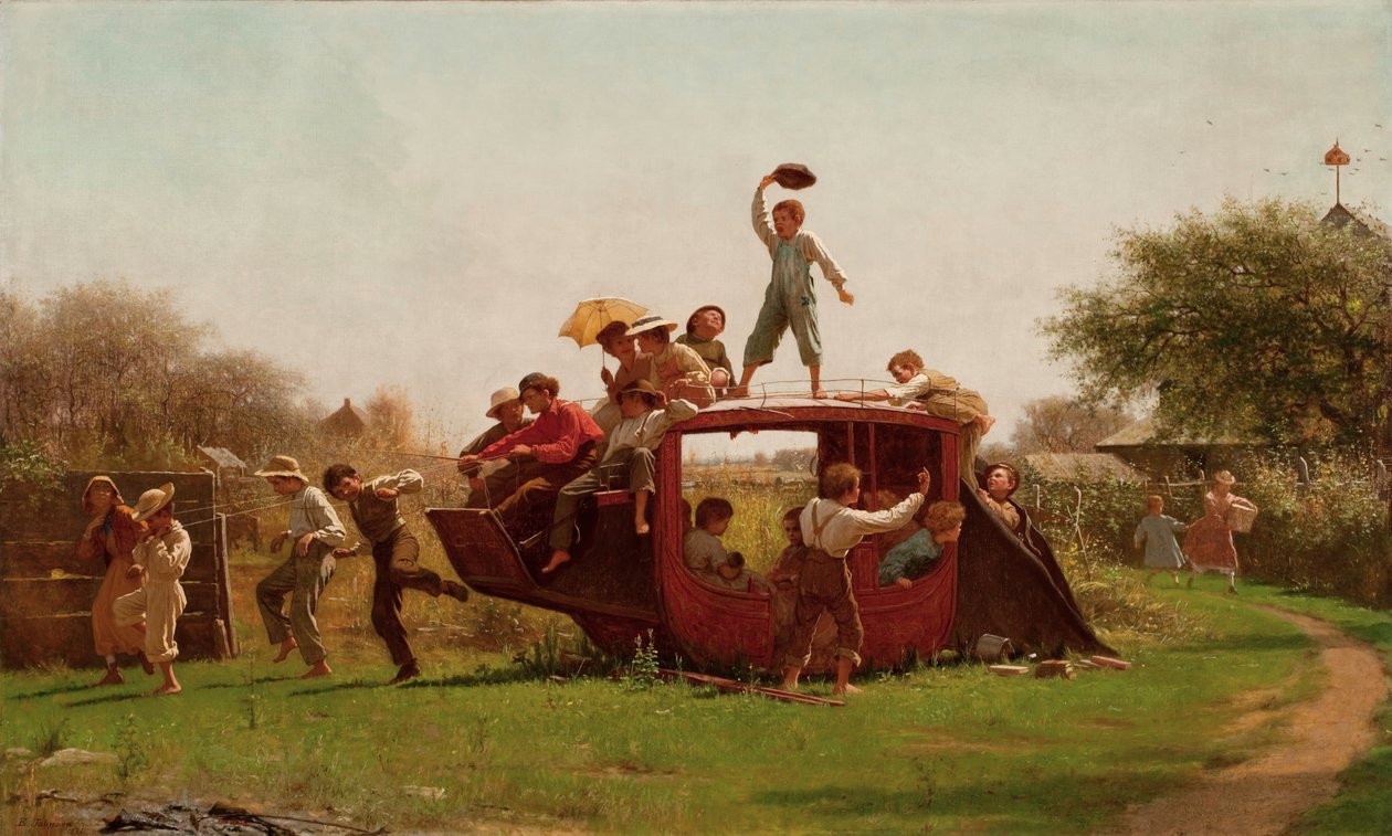 Den gamle diligence af Eastman Johnson