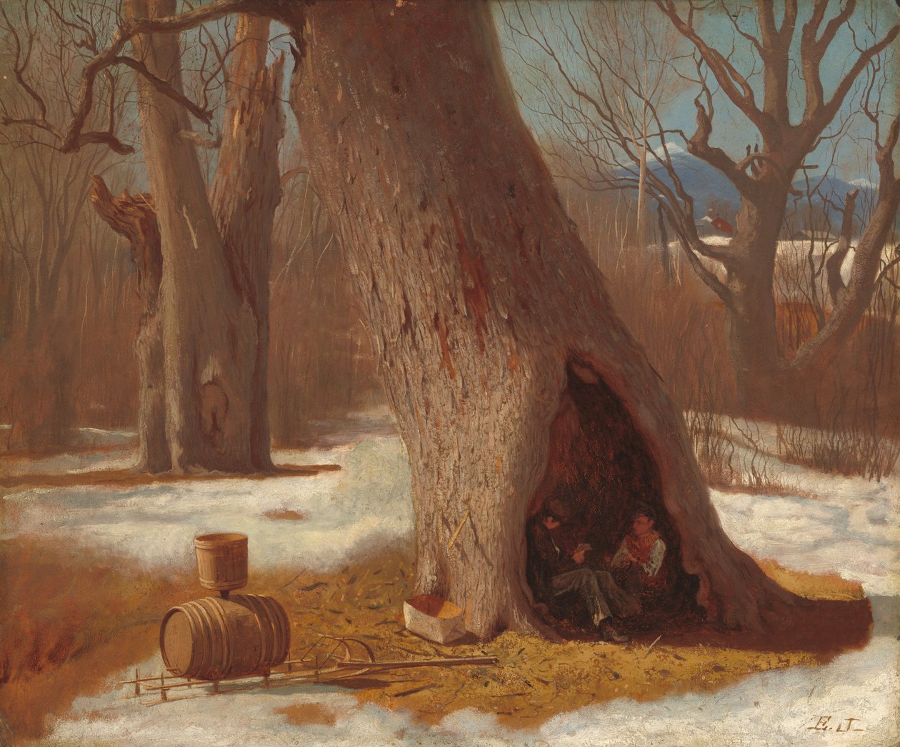 The Truants, ca. 1870. af Eastman Johnson